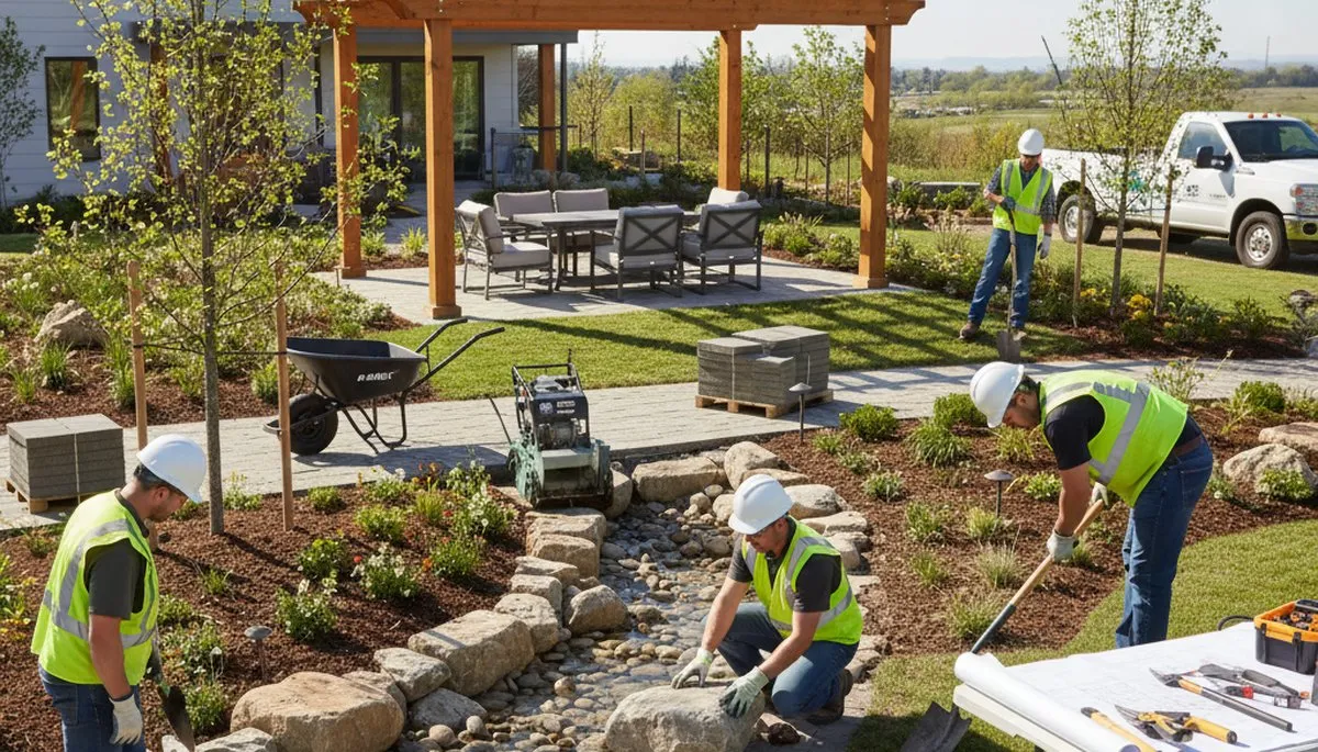 Landscape design for tree service in West Palm Beach, FL, creating storm-conscious outdoor spaces